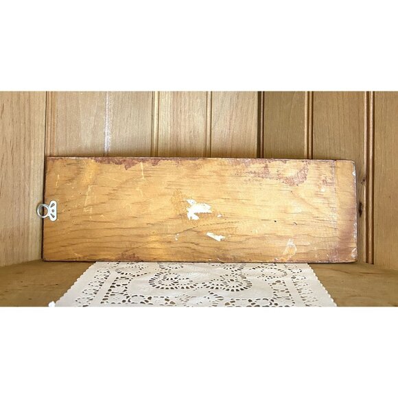 Vintage Ettore Ted De Grazia Musical Angels Lithograph Print Wood Wall Hanging S - Picture 4 of 6